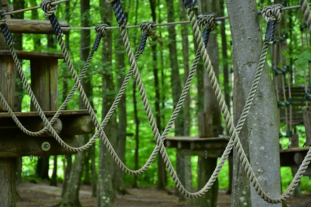 Hochseilgarten-Hinderniss